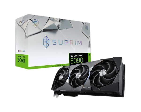 MSI GeForce RTX 5090 32GB SUPRIM SOC - Scheda grafica gaming flagship con architettura NVIDIA Blackwell, 32GB GDDR7 e sistema di raffreddamento Hyper Frozr per prestazioni 4K/8K estreme